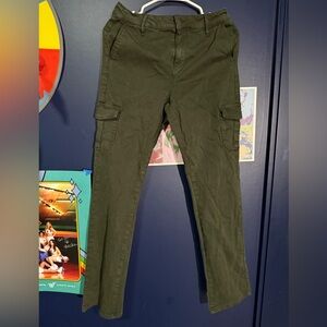 Well Worn Green Straight Leg Jeans